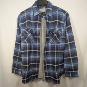 JACHS NY Plaid Flannel Shirt + Grey Thermal Long Sleeve Set Men’s Size L NWOT